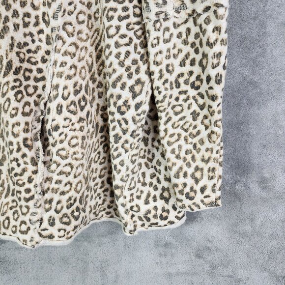 Womens We The Free Oversized Leopard Print Cardigan Button Up Long Sleeve M/L - Picture 5 of 11
